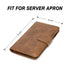 Server Book with Zipper Pocket and Magnetic Closure, Server Books for Waitress, Leather Waitstaff Organizer with High