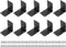 uxcell 10Pcs L-Shaped Brackets Corner Brace, 2.76"x2.76"x1.89" Corner Bracket Shelf Bracket Right