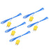 MECCANIXITY 5pcs K Type Thermocouple Mini Connector Temperature Sensor Probes, Blue, -50 to 260°C