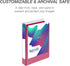 Samsill Economy 1 Inch Mini 3 Ring Binder, Made in The USA, 9.1” x 7.5”, Assorted Fashion, 6 Pack