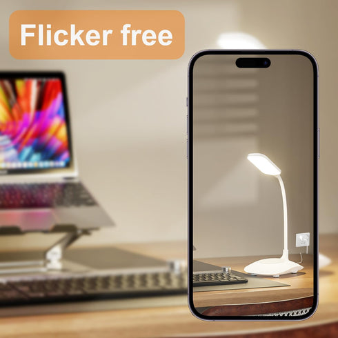 Dimmable LED Desk Lamp Wireless Charging Desk Lamp with Touch Control Office Desk Light Eye-Caring Office Lamp