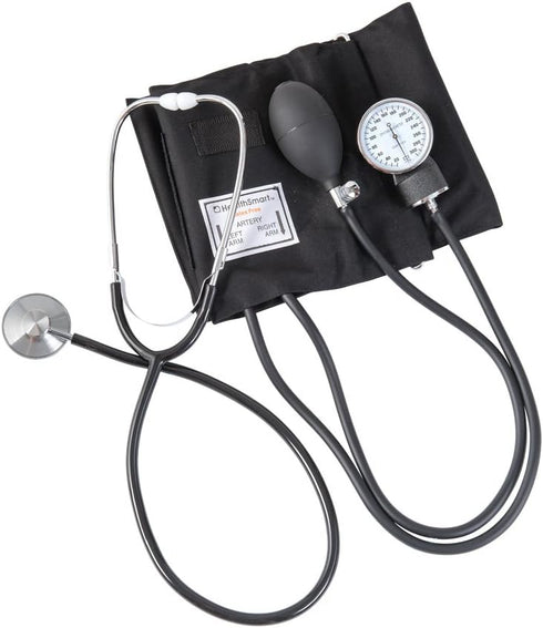 MABIS Professional Aneroid Sphygmomanometer Blood Pressure Gauge with Carrying Case, Black