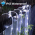 39FT 100LEDs,IP65 LairtPOW Solar Rope Lights Waterproof Outdoor String Light, Palm Tree Lights for Party Garden Yard