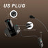 Hompavo E26/E27 Light Bulb Socket, Polished Metal Desktop/Hanging Lamp Base, 6 Feet Copper Cord, On Off Switch - Black