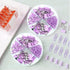Purple Paper Clips and Binder Clips Set, 216 pcs, Cute Metal Assorted Sized Binders with Push Pins