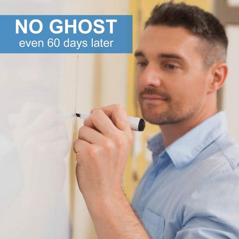 White Board Sticker - Dry Eraser Paper for Wall, Upgrade PET-No Ghost, 1.45 x 11 ft, Self Adhesive