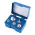 105g Total Scale Balance Calibration Weight Set, 5g 10g 20g*2 50g Chrome Steel Weights with Tweezers for Lab
