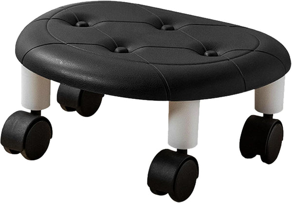 Keebgyy Round Low Rolling Stools, Universal Wheels Stools, Round Rolling Stool, Universal