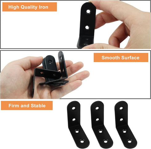 Zorveiio 8 1.8" 1.8" 90 32 Pcs L Bracket Corner Brace x Metal Corner Bracket Degree Right Angle for Shelves Chair