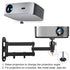 2-Be-Best 1/4nut 14" Screw Projector Wall Mount with Foldable Arm