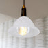 HONITANO 7.28X7.28X3.93 Inch Glass Lamp Shade Pendant Light Cover Decorative Lampshade Holder Replacement for Bedroom