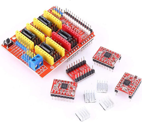 A4988 3D V3.0 4 Dioche CNC Expansion Board with Stepper Motor Driver Kit for Engraver and Printer Applications