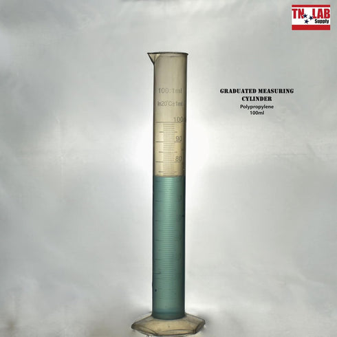 Graduated Measuring Cylinder Polypropylene Plastic, 100ml 3-Pack