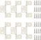 6 Pack White Non-Mortised Hinge for Mobile Home & RV Interior with Screws