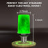 Hompavo Upgraded LED Flame Light Bulbs, Green Flickering Effect, E26 Flame Bulb for Home Halloween, St. Patrick's Day,