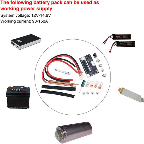 DIY Portable Battery Storage Spot Welder Set, 12V Unassembled Welding Machine for Solder Circuit Board