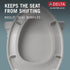 811903-WH Delta Faucet Morgan Elongated Slow-Close White Toilet Seat with Non-Slip Seat Bumpers, White