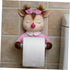 Ciieeo Cartoon Decorative Toilet Paper Holder Wall-Mounted Roll Paper Rack Bathroom Tissue Storage Rack Cute Deer