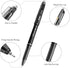 M&G Erasable Gel Pens - 12 Pcs Fine Point 0.5mm Black Erasable Gel Ink Pens with Comfort Grip for Writing