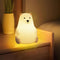 DNBFLLK Polar Bear Silicone Night Light for Kids Nursery Bedroom - Tap Control,