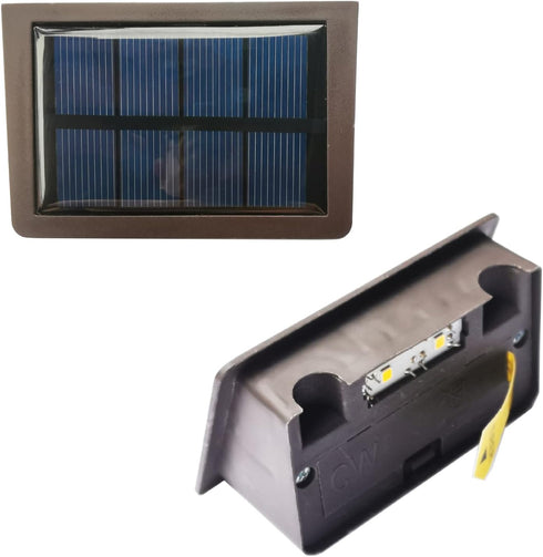 Yotopow 10Lumens (2 Pack) Solar Light Replacement Top for Outdoor Fence Lights and Wall Lights, Solar Light Inserts
