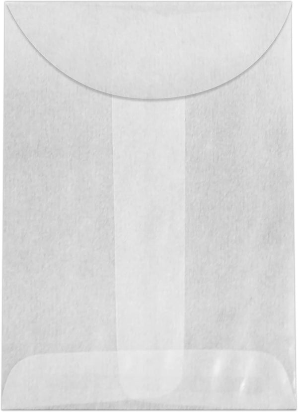 LUXPaper #1 Coin Envelopes, Glassine, 2 1/4" x 3 1/2", 30lb. Text, 250 Qty