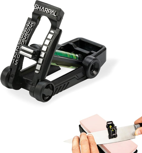 SHARPAL 194H Whetstone Knife Blade Sharpener, Angle Guide for Chisel/Plane Iron Blade Honing, Knife Sharpening Trainer