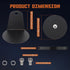 Hood1 Magnetic Light Bar Mount, Powerful Magnetic Base Mount Bracket for Bottom-Mounted Offroad LED Work Light Mounting