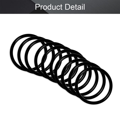 Othmro 10pcs Nitrile Rubber O-Rings - 5mm Wire Dia, 60mm OD for Oil or Air Sealing
