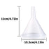 Plastic Funnel Set, 3 Pcs Lab PP Funnels (Pack of 3) 100mm x 2, 75mm x 2, 50mm x 2