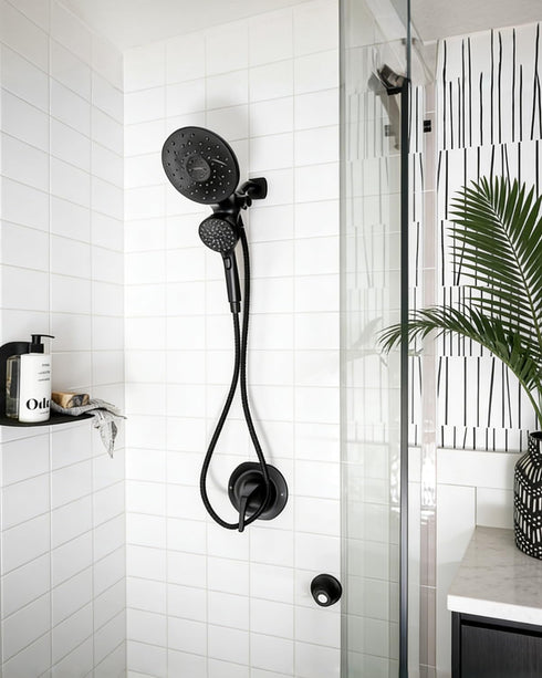 Mythlings 186117BL Magnetic Remote Dock for Moen Magnetix Handheld Shower Head, Matte Black Magnetic Handheld Shower