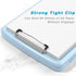 Rimilak Plastic Clipboard with Storage - High Capacity Nursing Clipboards with Pen Holder, Light Blue