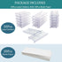 Wire Shelf Label Holders, 30 Pack Plastic Clips Compatible with Metro 1-1/4in Shelves for Label Display