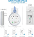 4 2 6-Color LED Night Lights Plug into Wall, Plug in Night Light with USB Ports and Outlets, Smart Dusk to Dawn Sensor