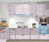 practicalWs 15.7in x 236.2in Self-Adhesive White/Pink Marble Wallpaper, Removable Decor for Countertops