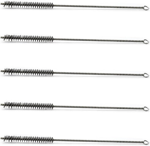 Utoolmart Wire Tube Brushes, Stainless Steel Spiral Power Bottle Brush, Long-Handle Bristle