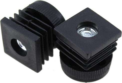 TAODAN 4PCS Square Insert Furniture Adjustable Leveler Nut Plugs Slide Rail Floor Protector Suitable for Mechanical
