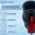 Poolzilla 2" PVC Ball Valve (2 Pack) - Leak-Proof Shut-Off Valve with Easy-Turn Handle for Schedule 40 PVC
