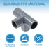 1/2" 8 4 Elbow Elbow uxcell PVC Fittings, Pcs - Way Connector PVC Furniture Fittings Corner Fitting for Water Supplies