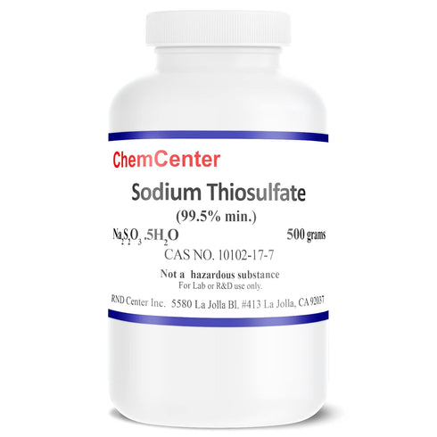 Sodium Thiosulfate, Fine Crystals, 500 Grams (1.1 lb.), 99.5% min