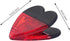 Heart Shape Plastic Clips with Magnetic for Refrigerator Note Holder, Set of 6 All Purpose Clips