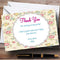 The Card Zoo Pretty Floral Vintage Garden Tea Party Thank You Cards Personalized Party Tha...