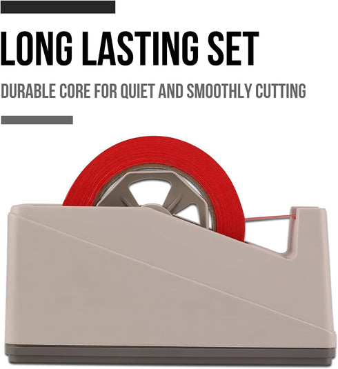 Lichamp 2 Pack Desktop Tape Dispenser Holder with Large 3 Inch Core for Various Tapes, 0228LG