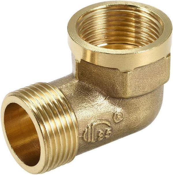 uxcell Brass Pipe Fitting, 90 Degree Street Elbow G3/4 Male X G3/4 Female