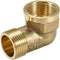 uxcell Brass Pipe Fitting, 90 Degree Street Elbow G3/4 Male X G3/4 Female