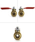 6 Pack 1/4" 1/4" QWORK Ball Valve, Heavy Duty Brass Ball Valve Shut Off Switch, Male x Female NPT Thread Pipe Fitting