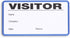 Blue Summit Supplies Visitor Badge Log Book with Duplicate Record, 250 Stickers per Pack, School Visitor Stickers