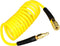 YOTOO Polyurethane Recoil Air Hose: 1/4" Inner Diameter by 10' Long with Bend Restrictor and Quick Coupler.