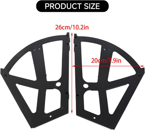 Kodrily 4Pcs 22Pcs 2 Hinges for Shoe Racks, ABS Shoe Cabinet Hinge Replacement with Accessories, Shoe Rack Hardware