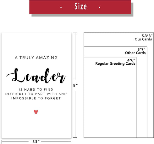 Thank You Card for Leader, Funny Thank You Card for Boss, Great Appreciation Card for Techer, Mentor Thank You Gitfs